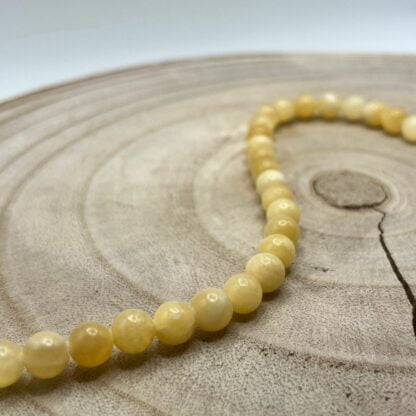 bracelet en calcite jaune