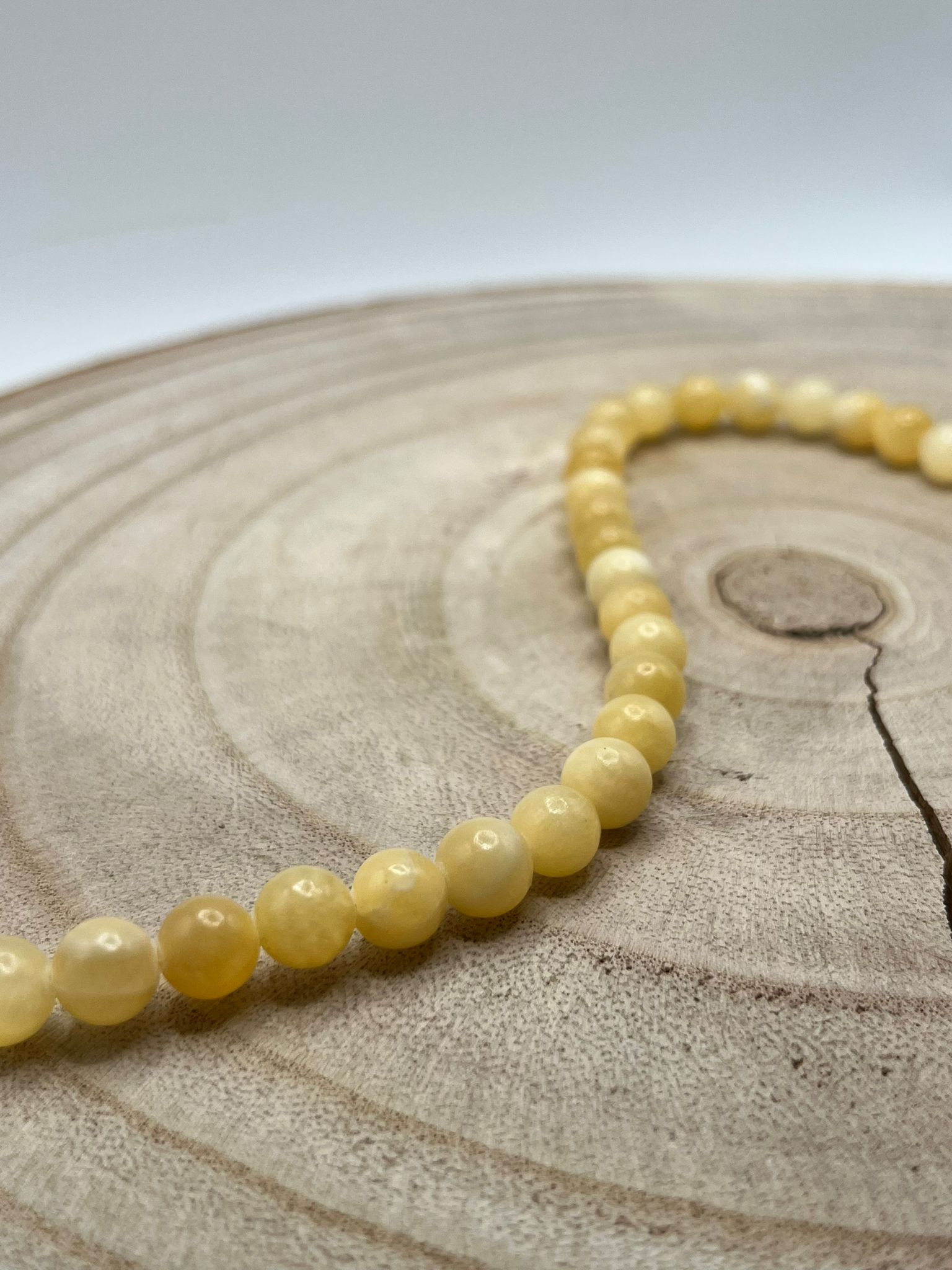 bracelet en calcite jaune