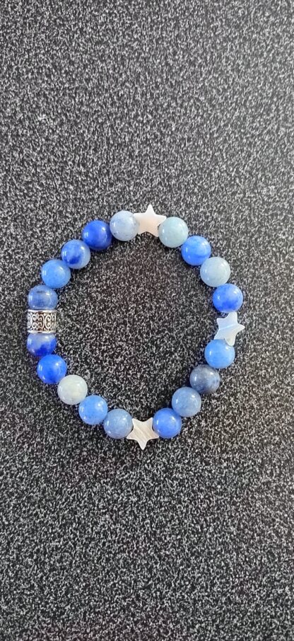 bracelet aventurine bleue