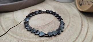 bracelet "coeur d'acier" hématite