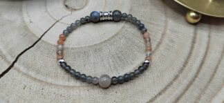 bracelet labradorite et pierre de lune